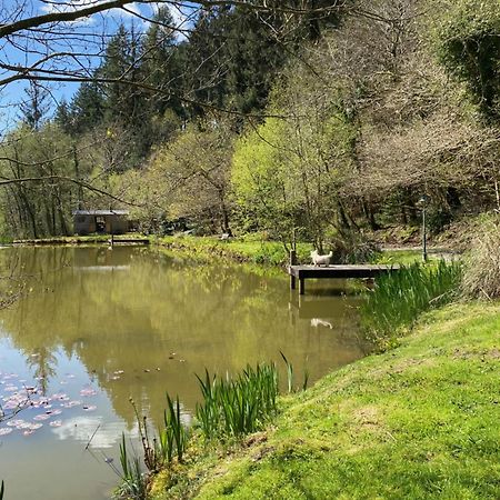 The Goose Nest Luxury Lakeside Shepherd Hut In Cardinham Woods, Cornwall エクステリア 写真
